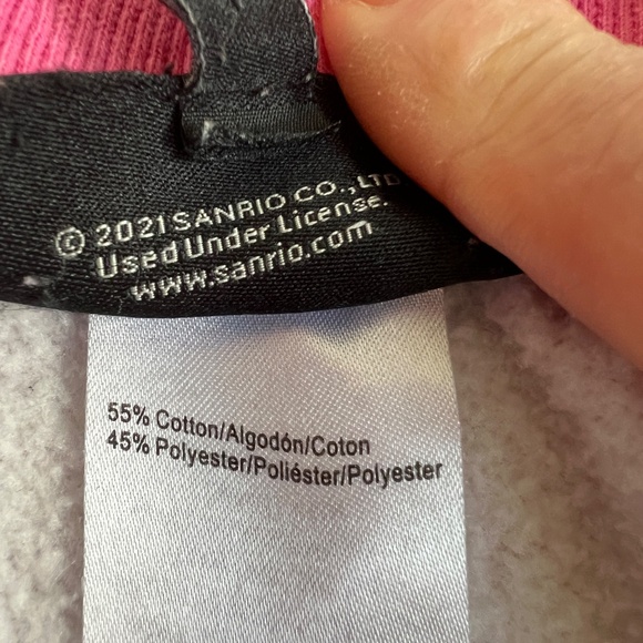 Modcloth for Hello Kitty Jogger Sweatpants Fleece Rainbows Pink Size L - Picture 6 of 7